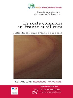 cover image of Le socle commun en France et ailleurs